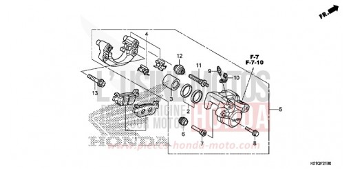 PINZA FRENO POSTERIORE SH125ADG di 2016